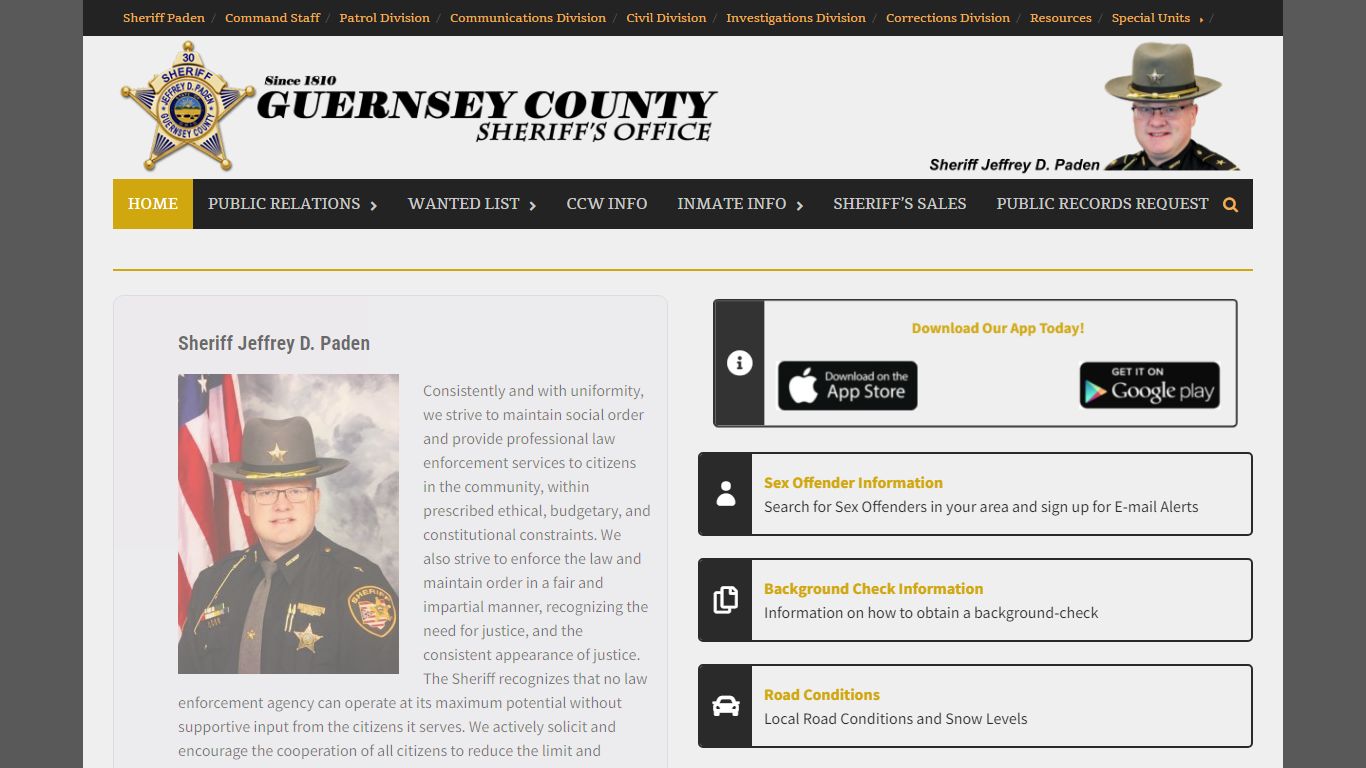 Guernsey County Sheriff’s Office – The Official Site of the Guernsey ...